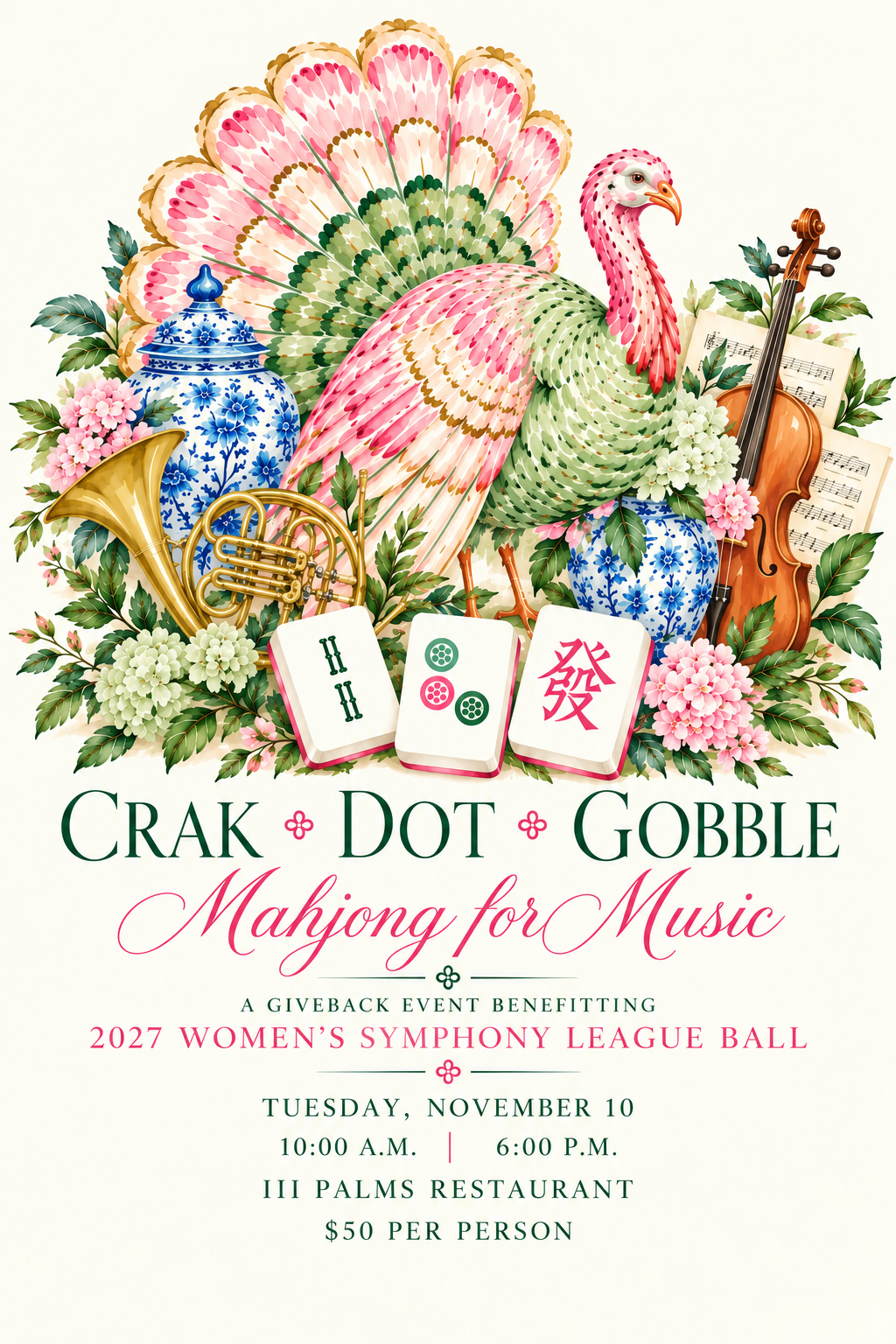Mahjon Event Poster